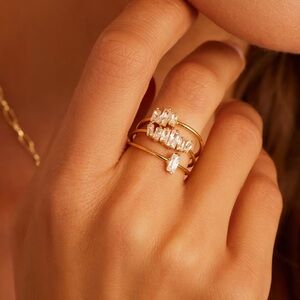 gorjana Amara Ring Set Size 8